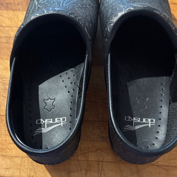 Black Dansko Floral embellished Clogs - Picture 5 of 8